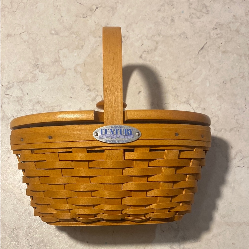 Longaberger Century Celebration 2000 Cheers Basket with Star Knob